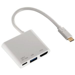 Adapt 3en1 USB Tipo C M-USB 3 1/HDMI/Tipo C H Hama