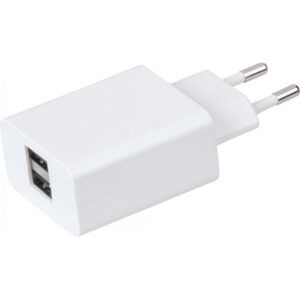 Adapt  casa con 2 puerto USB 2400Mha Hama