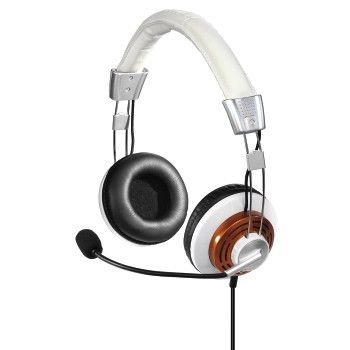 Auricular C/Micro Style USB Wh/Or Hama