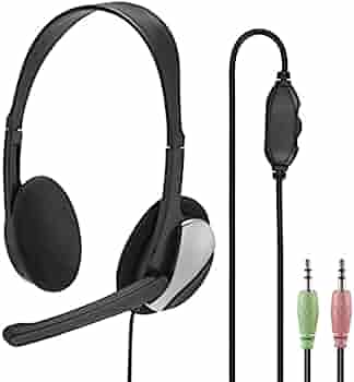 Auricular Jack C/Mic HS-P100 Negro Hama