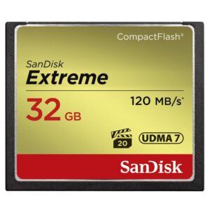 CF Extreme 32GB 120MB/s / 85MB/s Sandisk
