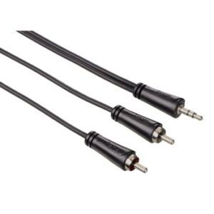 Cable 1 Jack 3 5mm M a 2RCA M 5m  Hama