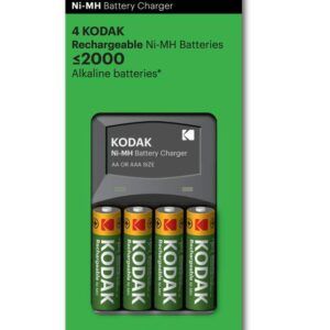 Cargador 620E AA 4x 2100mAh NiMh LR06/AA Kodak