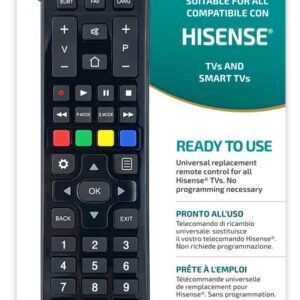 Mando Dist Hisense SmartTV SUPTRB028 Bk Superior