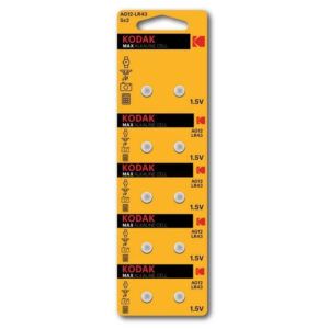 Pila Boton B 10  Alk AG12/LR43 1 5V 30416307 Kodak