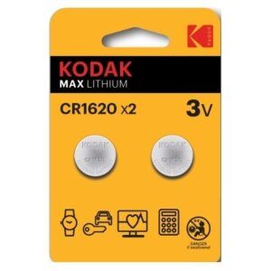 Pila Boton B 2  Ultra CR1620 3V 30417694 Kodak