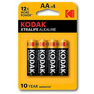 Pilas ExtraLife Alk Bx4 LR06/AA 30952027 Kodak