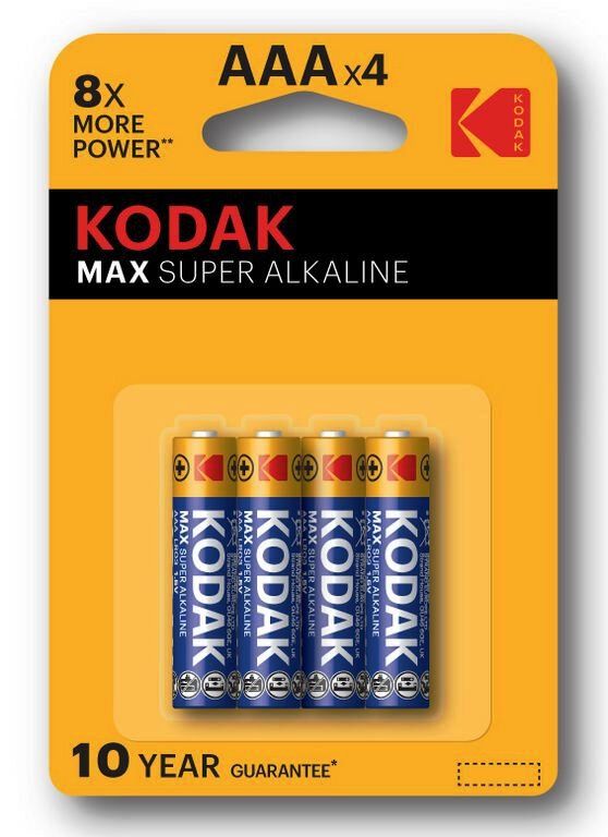 Pilas Super Alk B x4 LR03/AAA 30952812 Kodak