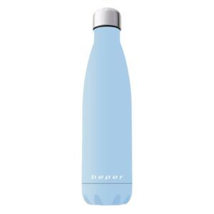 Termo Viaje Tipo Botella 0 5L Celeste Beper