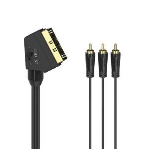 Cable Video EURO-3RCA 1 5m in-out TEC Hama